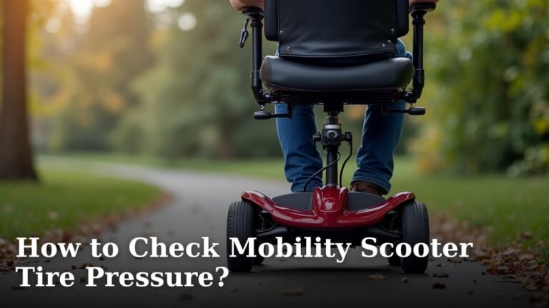 How to Check Mobility Scooter Tire Pressure?