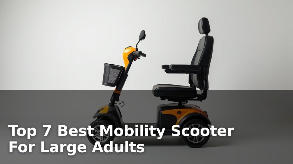 Top 7 Best Mobility Scooter For Large Adults