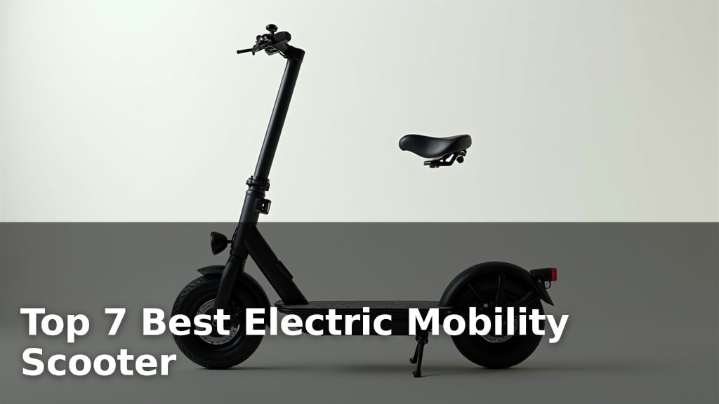 Top 7 Best Electric Mobility Scooter