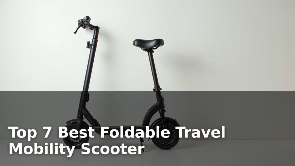 Top 7 Best Foldable Travel Mobility Scooter