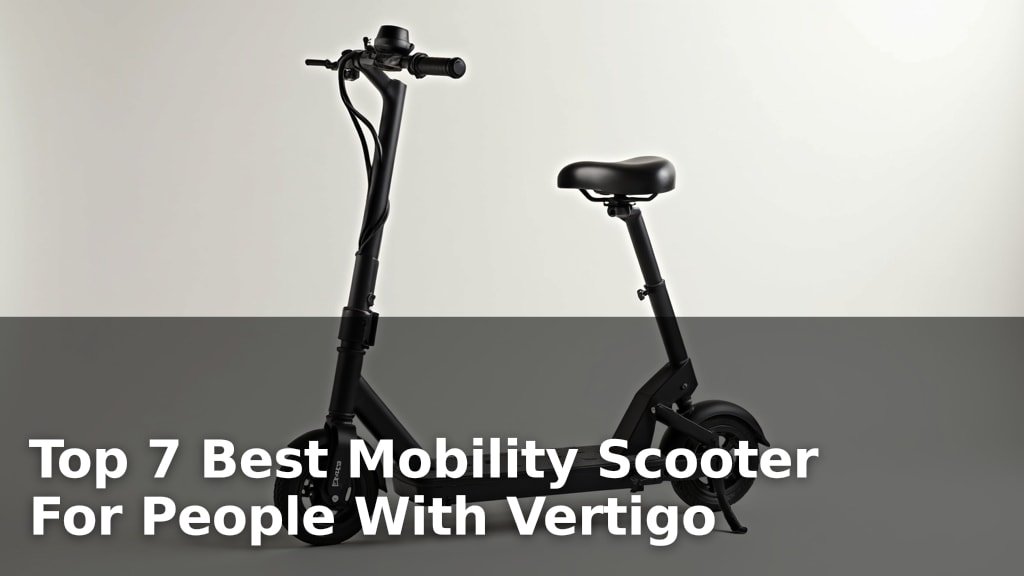 Top 7 Best Mobility Scooter For People With Vertigo