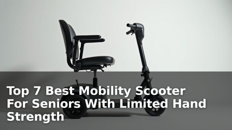 Top 7 Best Mobility Scooter For Seniors With Limited Hand Strength