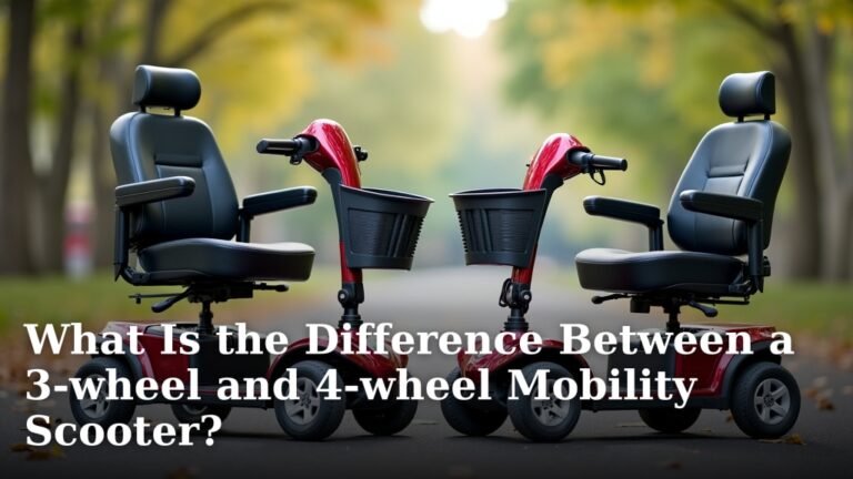 What Is the Difference Between a 3-wheel and 4-wheel Mobility Scooter?