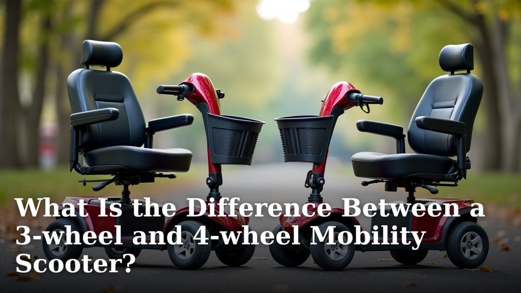 What Is the Difference Between a 3-wheel and 4-wheel Mobility Scooter?