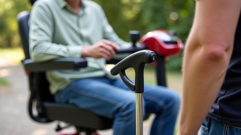Adding a Cane Holder to Your Mobility Scooter Safely