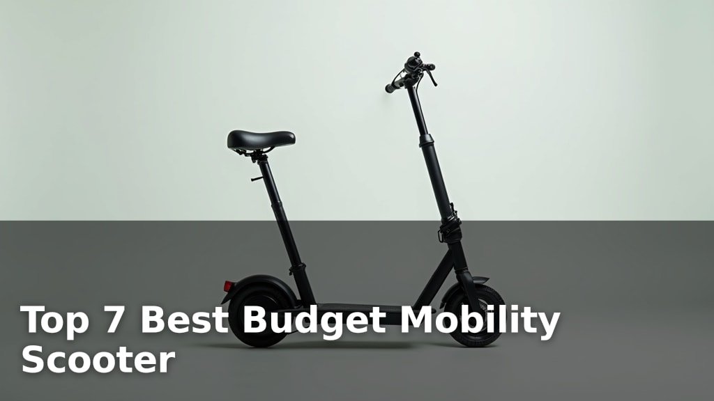 Top 7 Best Budget Mobility Scooter