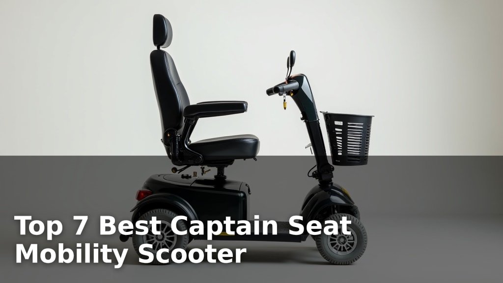 Top 7 Best Captain Seat Mobility Scooter