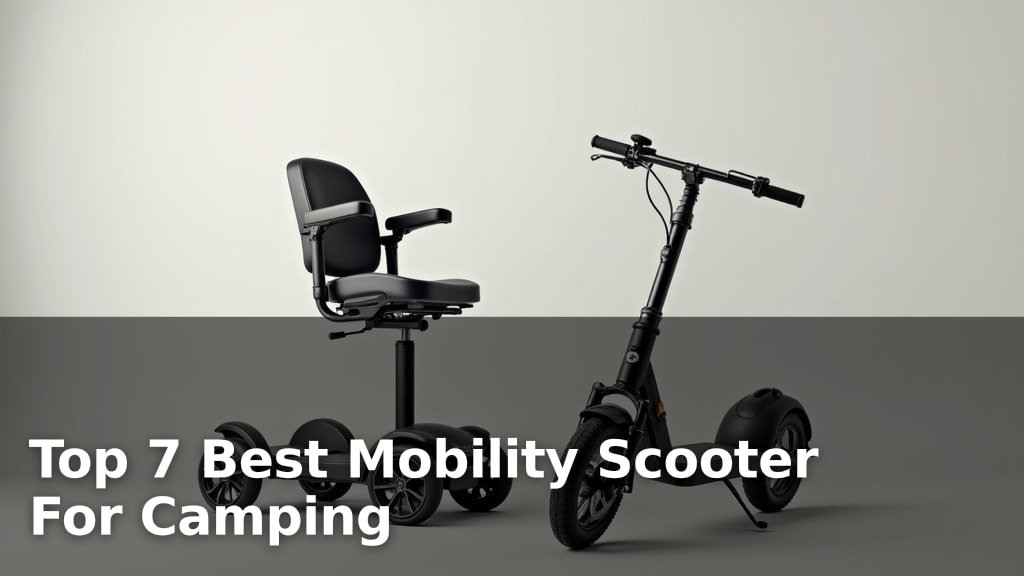 Top 7 Best Mobility Scooter For Camping