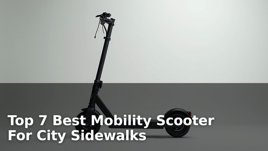 Top 7 Best Mobility Scooter For City Sidewalks