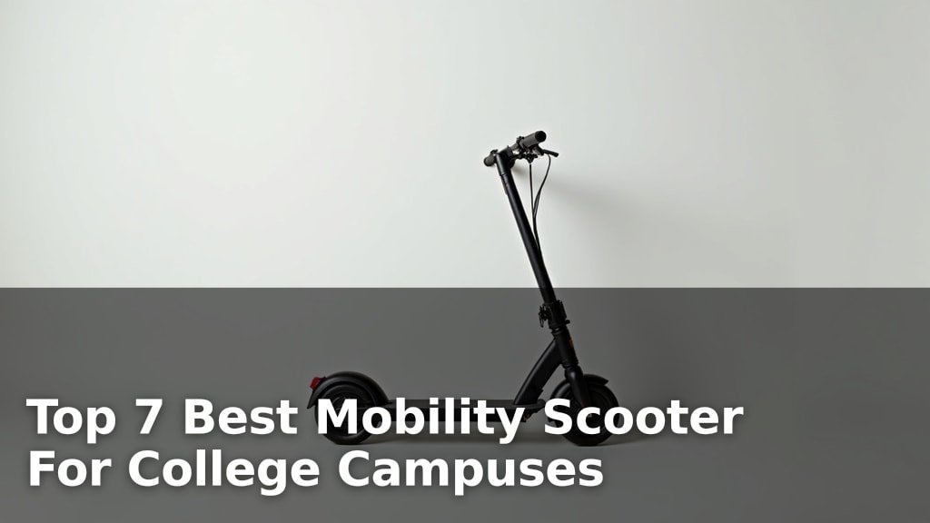 Top 7 Best Mobility Scooter For College Campuses