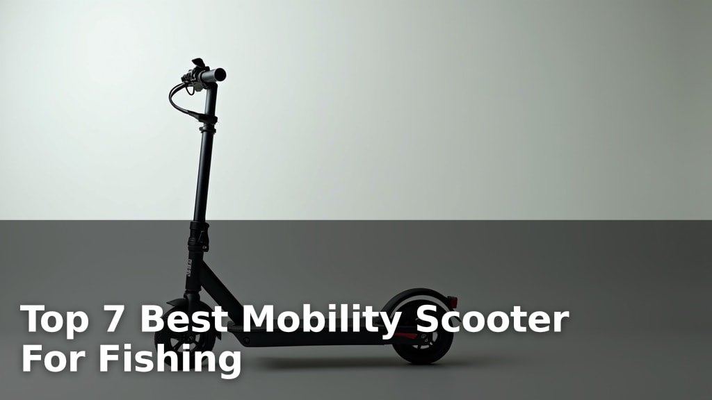 Top 7 Best Mobility Scooter For Fishing