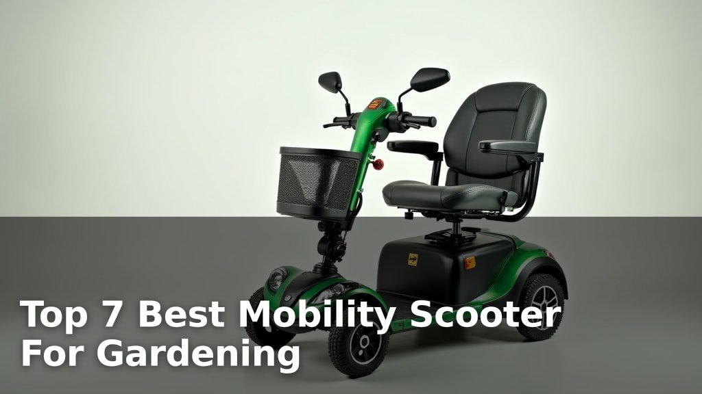 Top 7 Best Mobility Scooter For Gardening