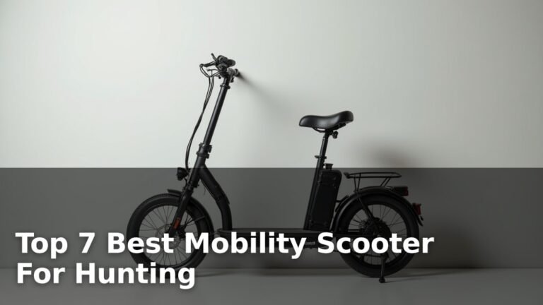 Top 7 Best Mobility Scooter For Hunting