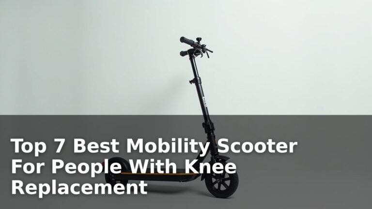 Top 7 Best Mobility Scooter For People With Knee Replacement