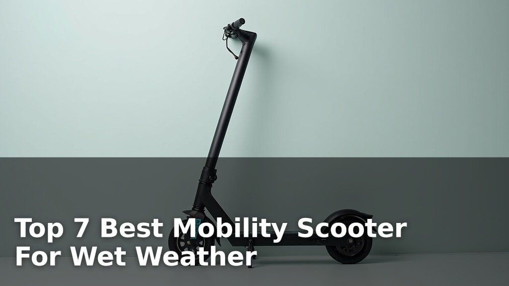 Top 7 Best Mobility Scooter For Wet Weather