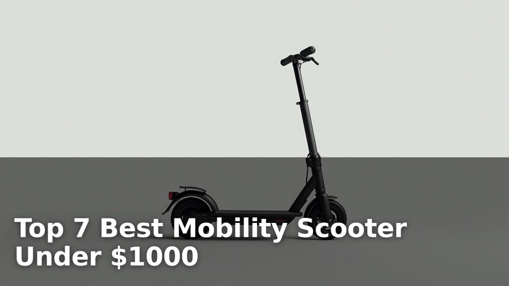 Top 7 Best Mobility Scooter Under $1000