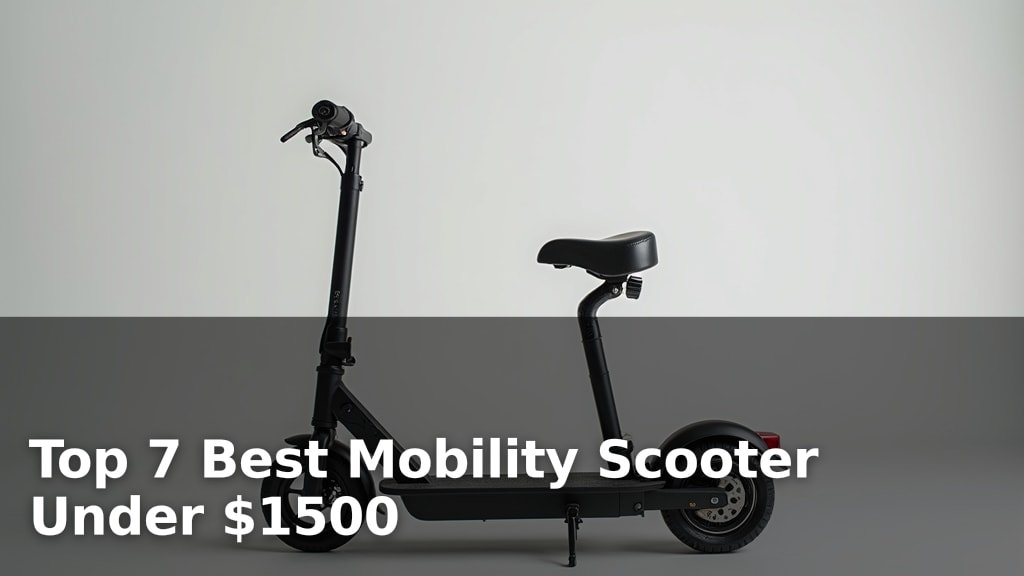 Top 7 Best Mobility Scooter Under $1500