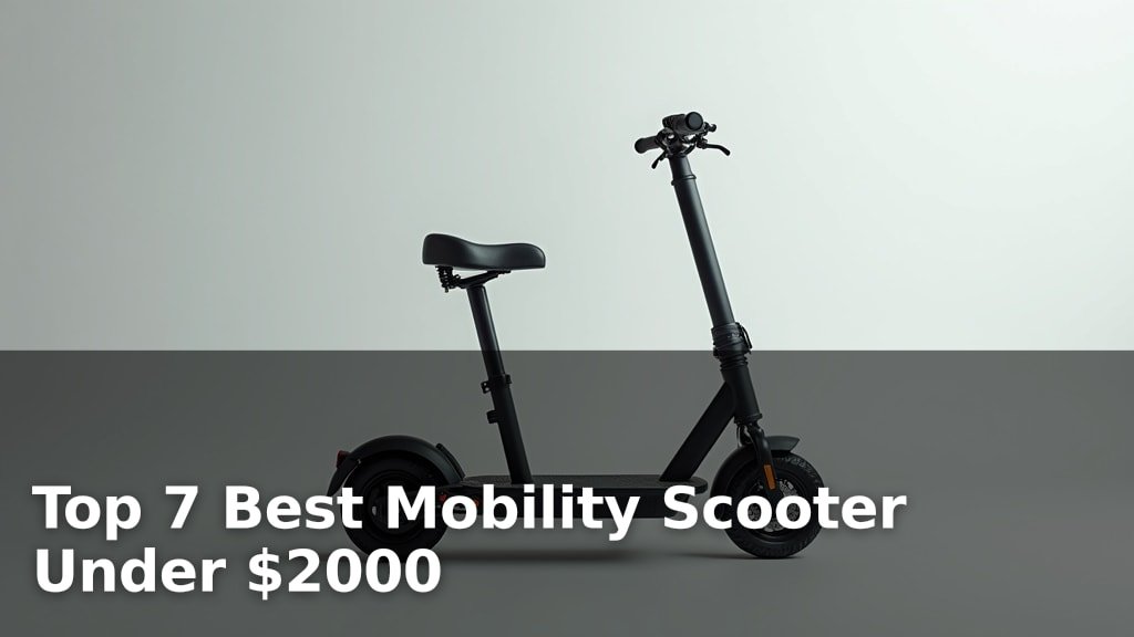 Top 7 Best Mobility Scooter Under $2000
