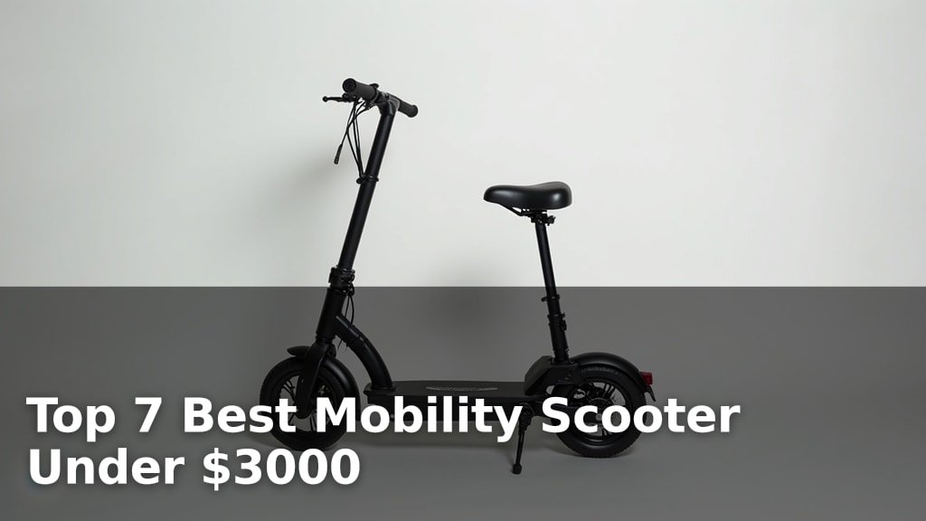 Top 7 Best Mobility Scooter Under $3000