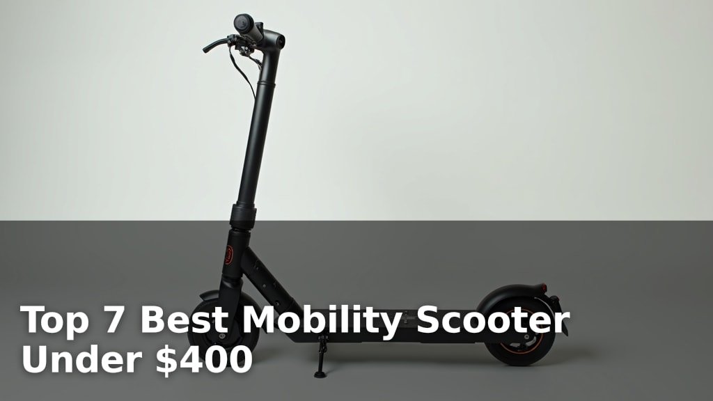 Top 7 Best Mobility Scooter Under $400