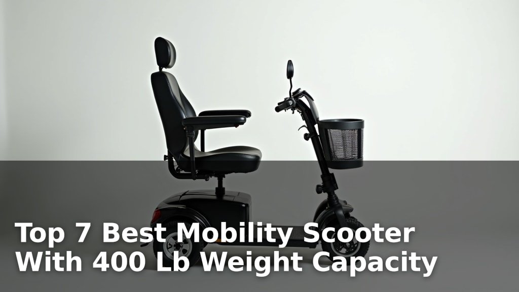 Top 7 Best Mobility Scooter With 400 Lb Weight Capacity