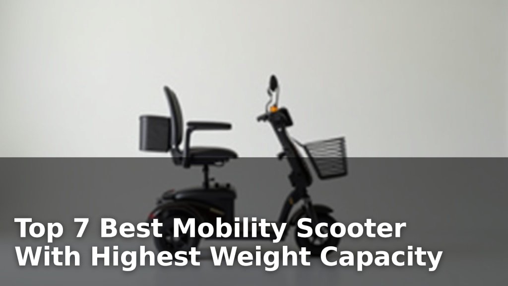 Top 7 Best Mobility Scooter With Highest Weight Capacity
