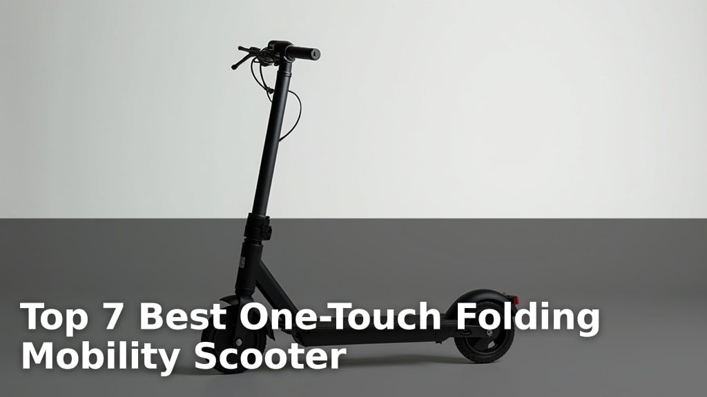 Top 7 Best One-Touch Folding Mobility Scooter