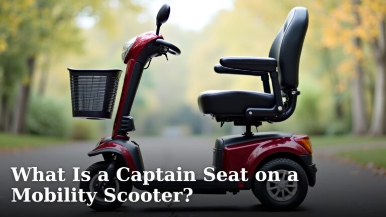 What Is a Captain Seat on a Mobility Scooter?