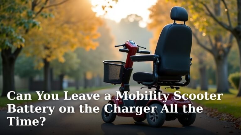 Can You Leave a Mobility Scooter Battery on the Charger All the Time?