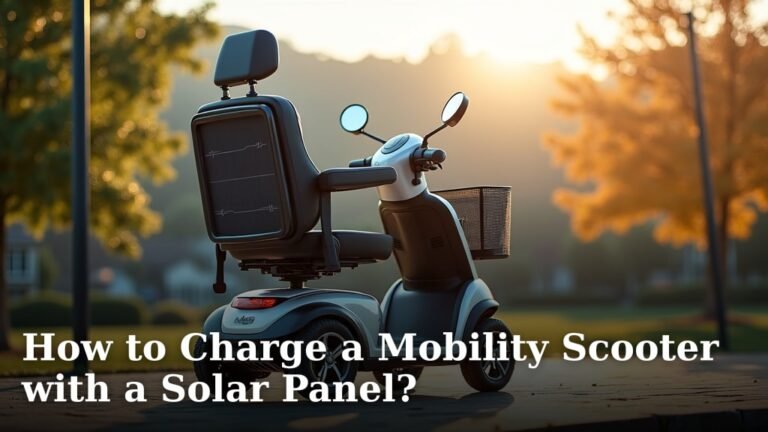 How to Charge a Mobility Scooter with a Solar Panel?