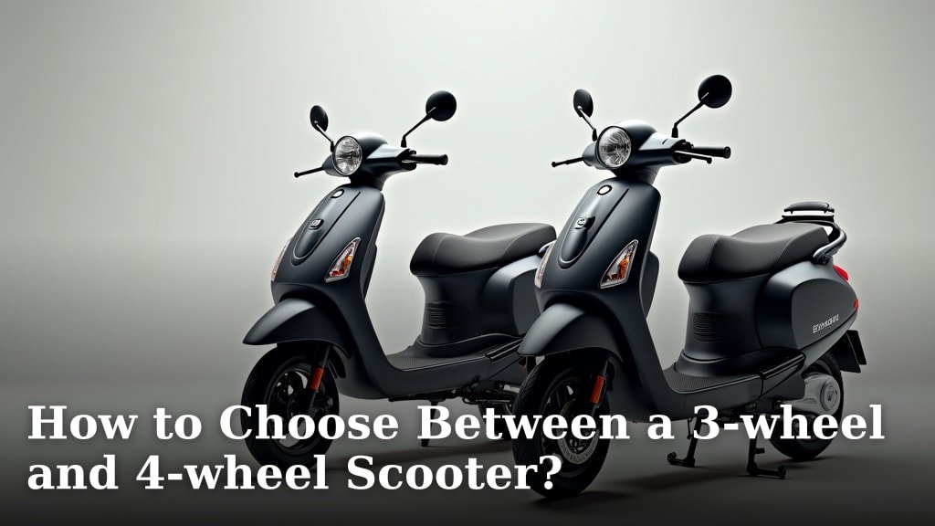 How to Choose Between a 3-wheel and 4-wheel Scooter?