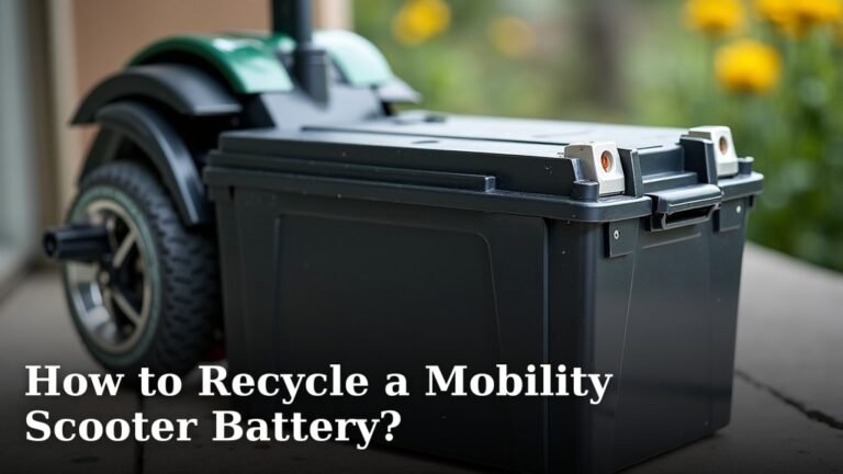 How to Recycle a Mobility Scooter Battery?
