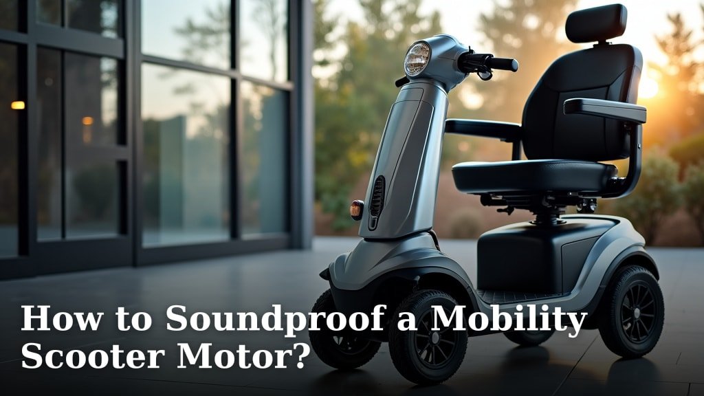 How to Soundproof a Mobility Scooter Motor?