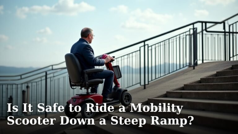 Is It Safe to Ride a Mobility Scooter Down a Steep Ramp?