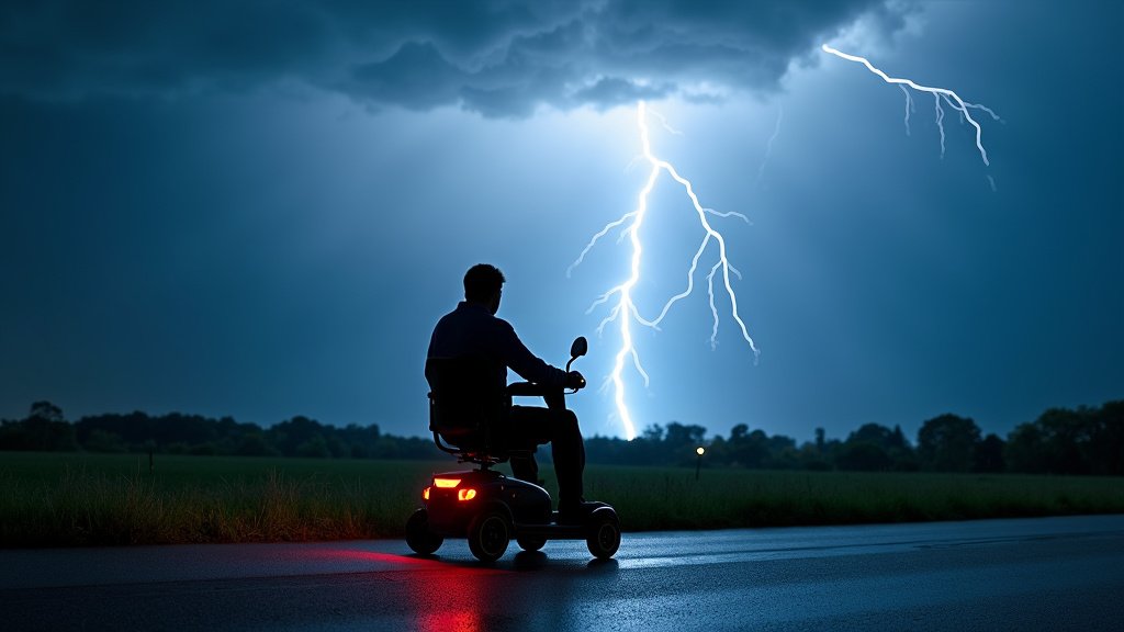 Riding Your Mobility Scooter During a Thunderstorm: Safety First
