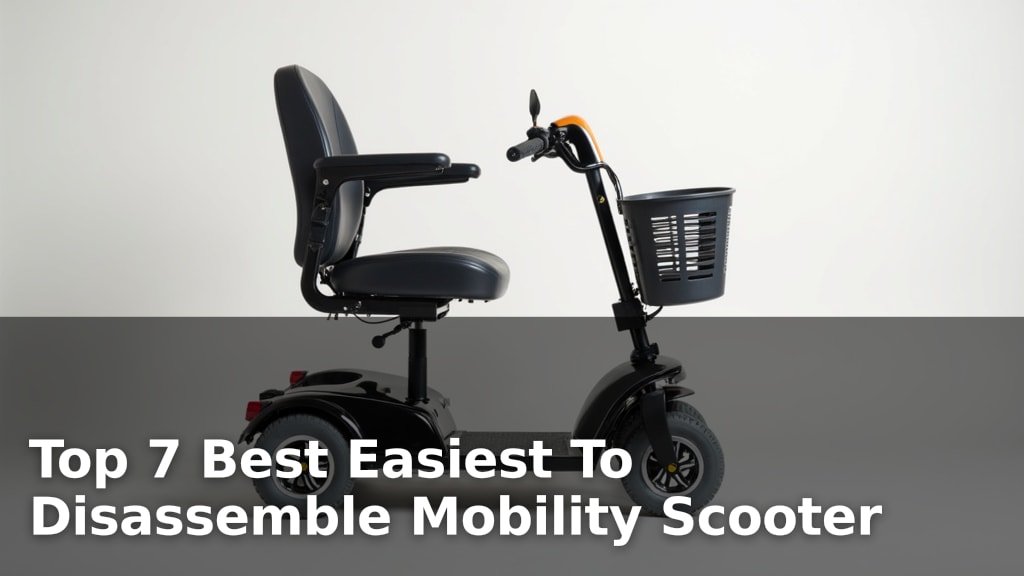 Top 7 Best Easiest To Disassemble Mobility Scooter