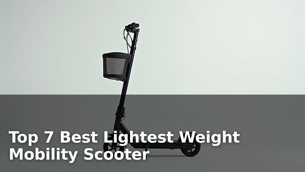 Top 7 Best Lightest Weight Mobility Scooter