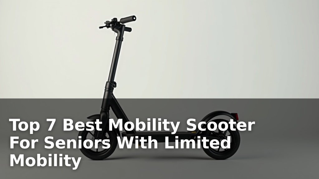Top 7 Best Mobility Scooter For Seniors With Limited Mobility