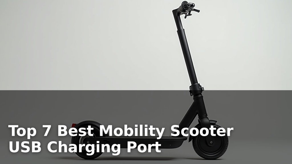 Top 7 Best Mobility Scooter USB Charging Port