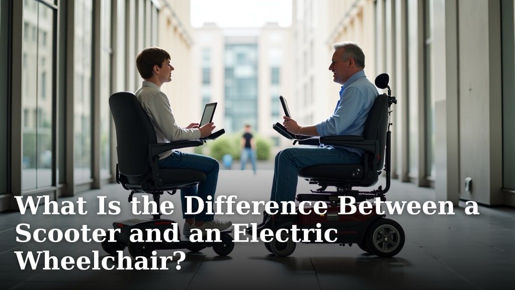 What Is the Difference Between a Scooter and an Electric Wheelchair?